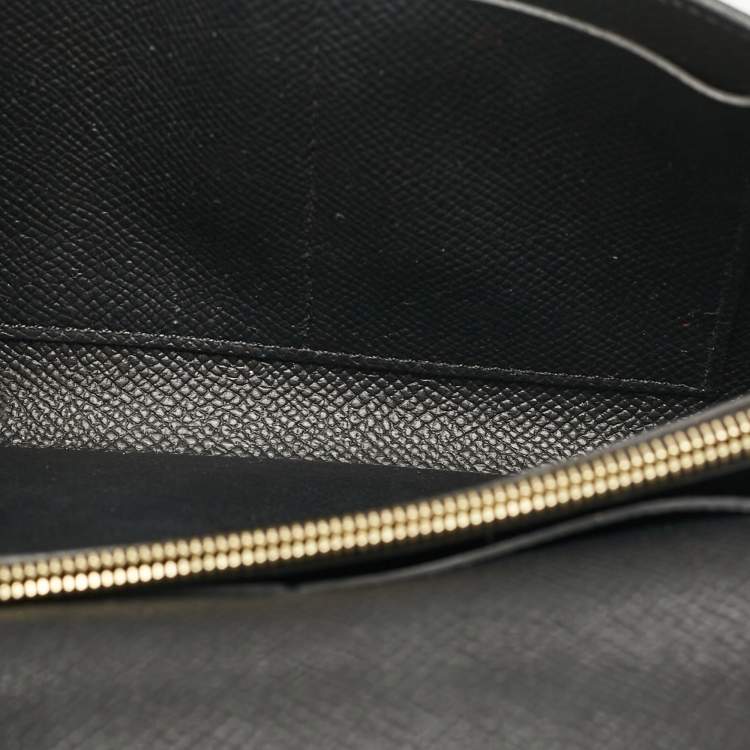 Pre Owned Hermès Noir Epsom Leather Kelly To Go Wallet