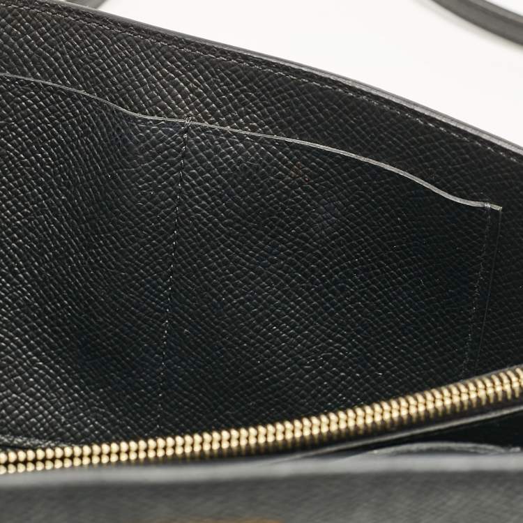 Pre Owned Hermès Noir Epsom Leather Kelly To Go Wallet