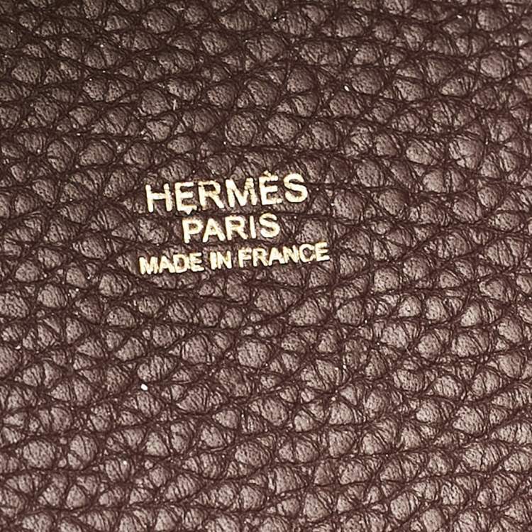 Pre Owned Hermès Rouge Sellier Taurillon Clemence Leather Picotin Lock 22 Bag