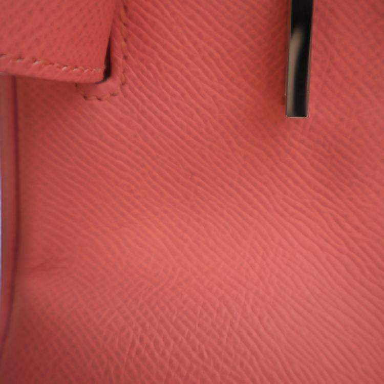 Pre Owned Hermes Flamingo Epsom Leather Birkin 30 Bag