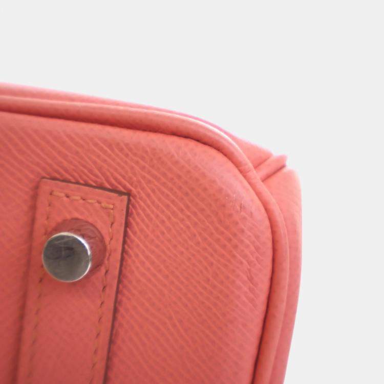Pre Owned Hermes Flamingo Epsom Leather Birkin 30 Bag