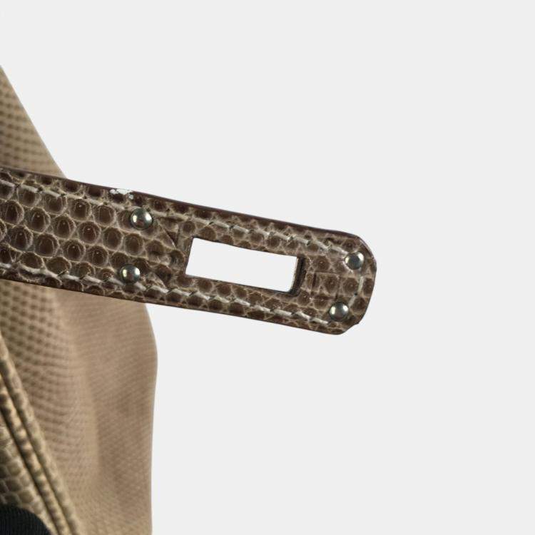 مملوكة مسبقًا Hermes Ficelle Lizard Leather Birkin 25 Bag
