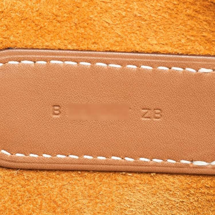 Pre Owned Hermès Gold Taurillon Clemence and Swift Leather In The Loop 23 Bag