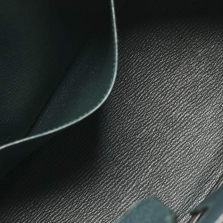 Pre Owned Hermes Vert Cypress Togo Leather Gold Finish Birkin 25 Bag