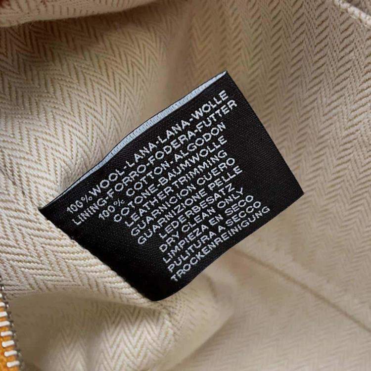 Pre Owned Hermes Wool Bride-A-Bac PM Bag