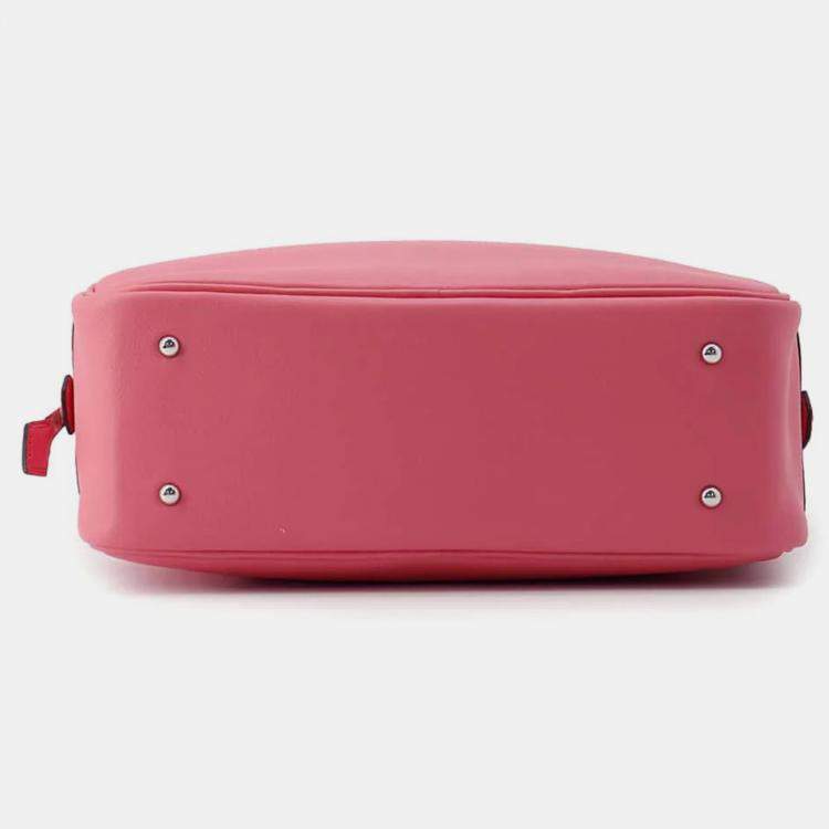 Pre Owned Hermes Rose Azalee Swift Leather Size Plume Bag