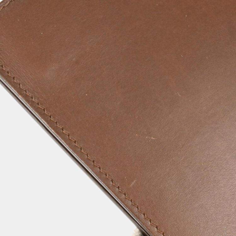 Pre Owned Hermès Havane Box Calf Onimaitou Pochette Shoulder Bag