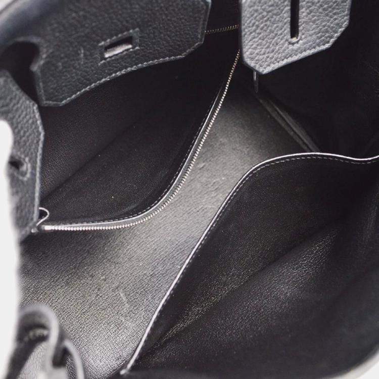  مملوكة مسبقًا Hermes Black Taurillon Clemence Birkin 30 Handbag