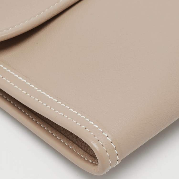 Pre Owned Hermes Argile Swift Leather Elan Jige 29 Clutch