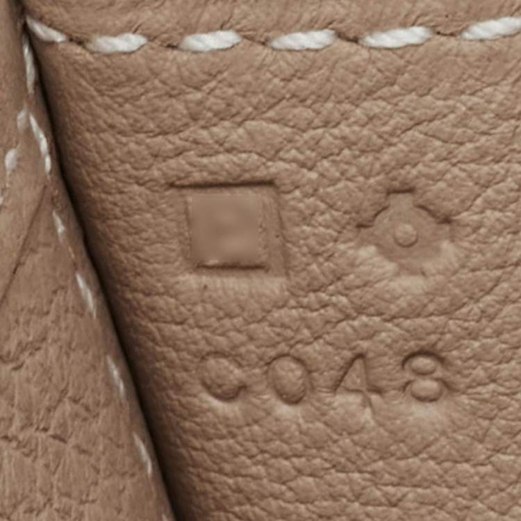 Pre Owned Hermes Argile Swift Leather Elan Jige 29 Clutch