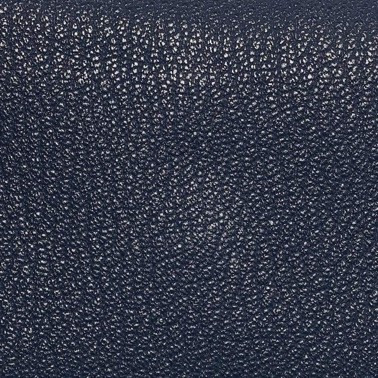 Pre Owned Hermès Bleu Encre Chevre Leather Calvi Duo Card Holder