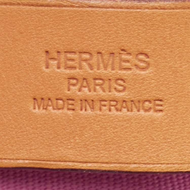 Pre Owned Hermes Rose Pink Canvas Cabag Elan Tote 
