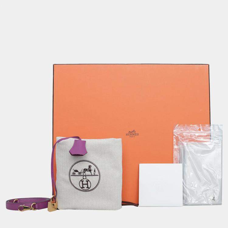 Pre Owned Hermes Anemone Epsom Leather Kelly 32 Tote Bag