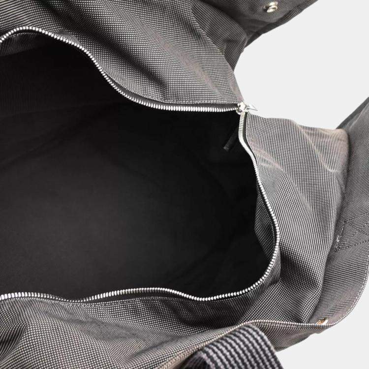 Pre Owned Hermes Gray Canvas Herline Tote Bag