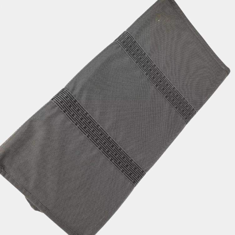 Pre Owned Hermes Gray Canvas Herline Tote Bag