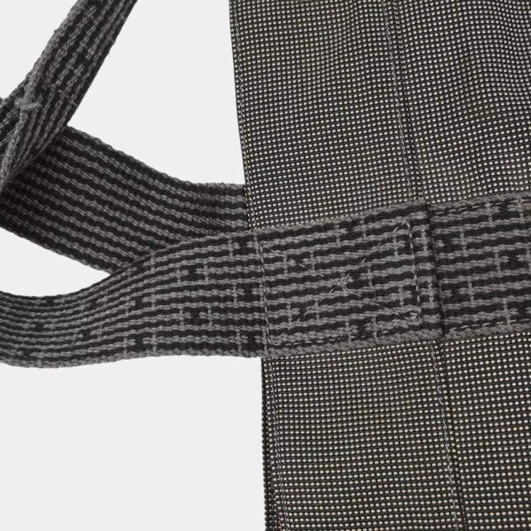 Pre Owned Hermes Gray Canvas Herline Tote Bag