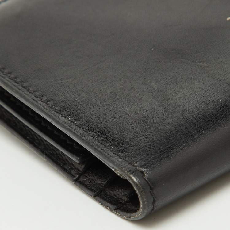 Pre Owned Hermes Black Swift Leather Bearn Wallet