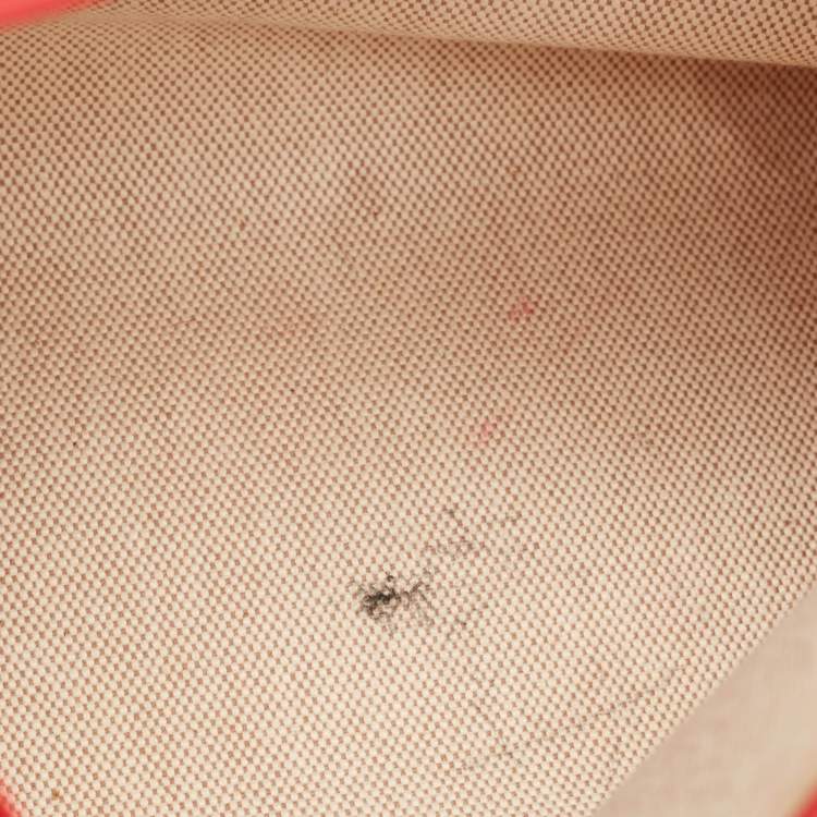 Pre Owned Hermes Rouge Piment/Ecru Toile H Berline and Vache Hunter Herbag Zip 31 Bag