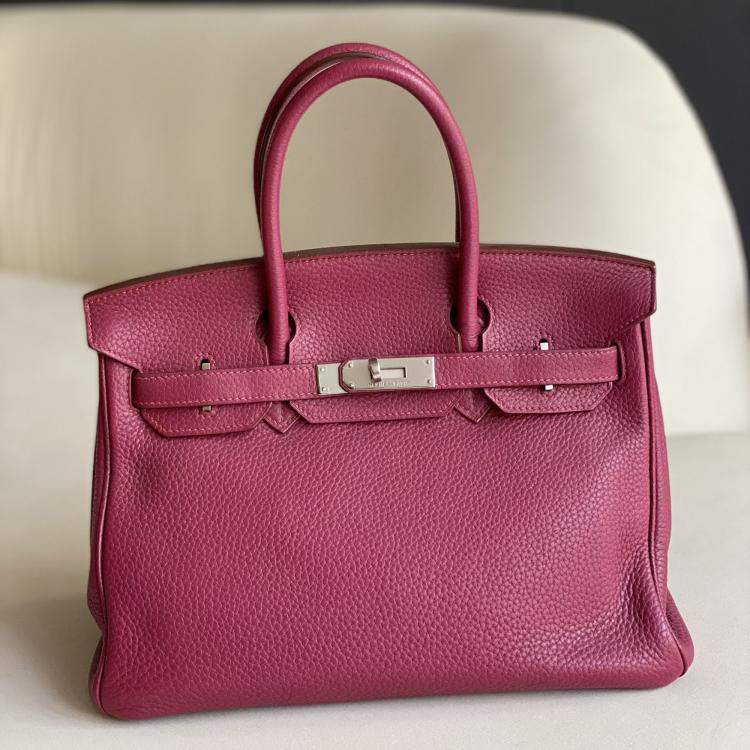 Pre Owned Hermes Togo Leather Birkin 30 Handbag