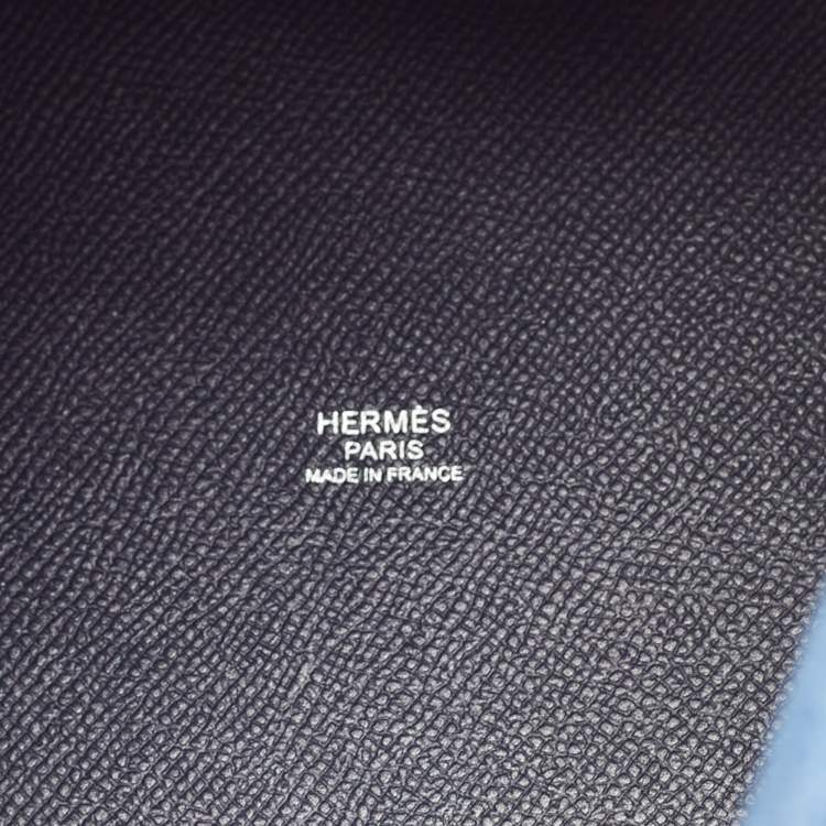 Pre Owned Hermes Bleu Indigo/Noir/Terre Battue Epsom Leather Picotin Lock Tressage 22 Bag