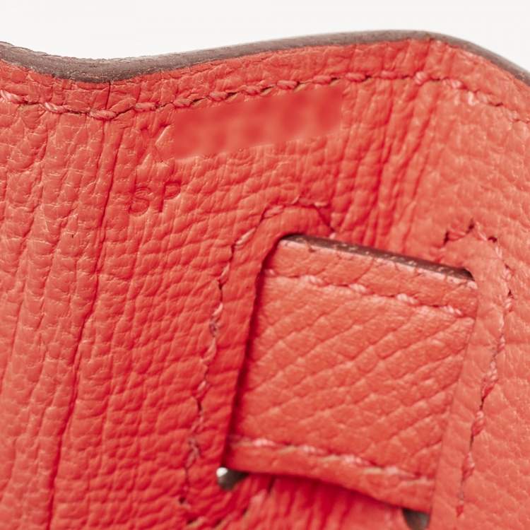 Pre Owned Hermes Rose Jaipur Epsom Leather Gold Finish Kelly Sellier 28 Bag