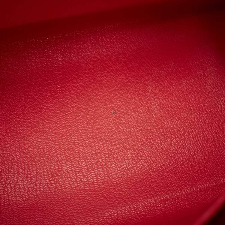 Pre Owned Hermes Rose Jaipur Epsom Leather Gold Finish Kelly Sellier 28 Bag