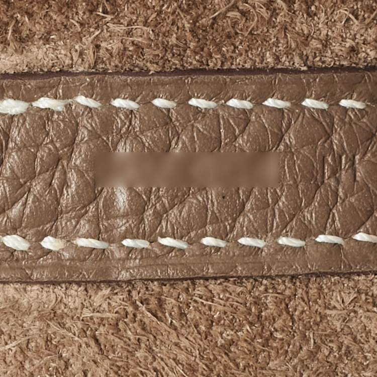Pre Owned Hermes Taupe Taurillon Clemence Leather Picotin Lock 18 Bag