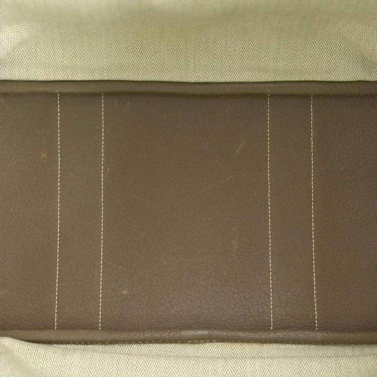 Pre Owned Hermes Etoupe Leather Garden Party 36 Tote Bag