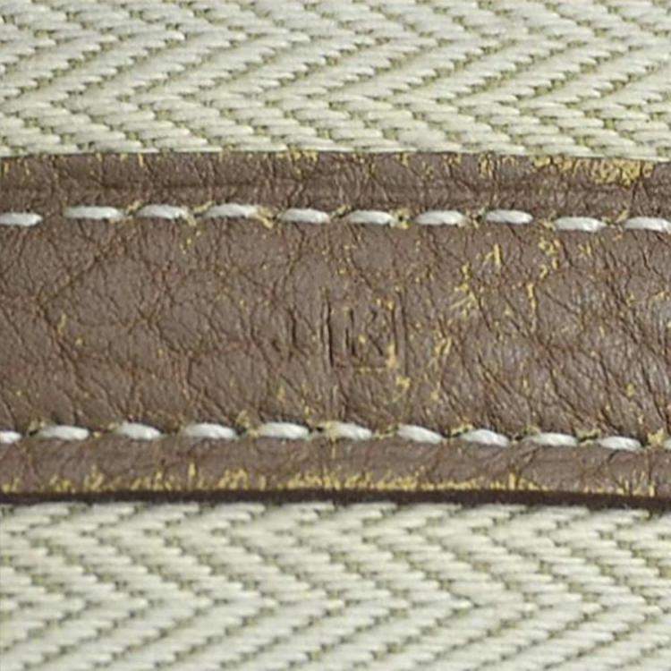 Pre Owned Hermes Etoupe Leather Garden Party 36 Tote Bag