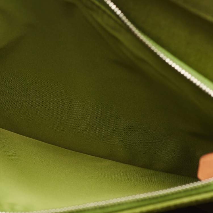 Pre Owned Hermès Pelouse/Natural Toile and Vache Hunter Cabag PM Bag
