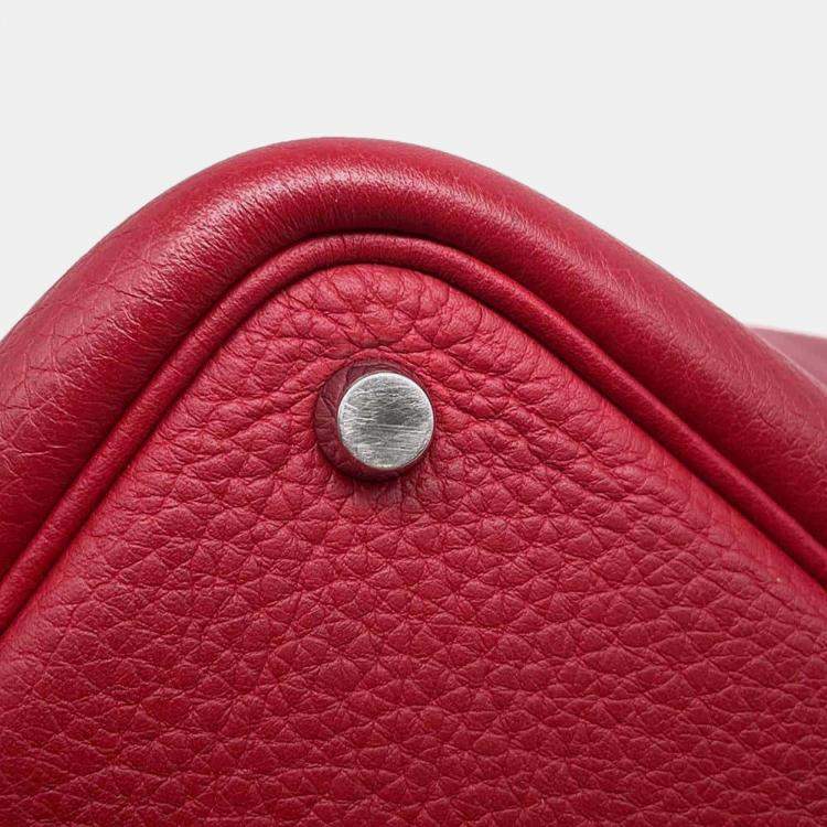 Pre Owned Hermes Picotin Lock Rouge Garance Taurillon Clemence 18