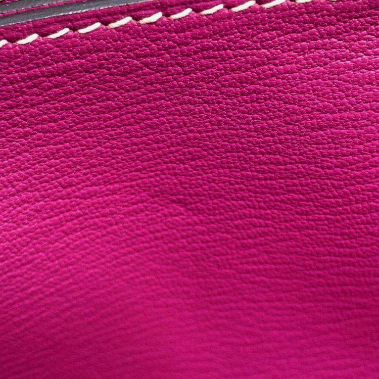 Pre Owned Hermes Rose Purple Evercolor Roulis 23 Shoulder Bag
