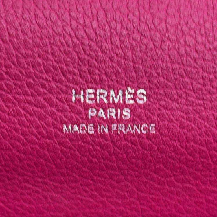 Pre Owned Hermes Rose Purple Evercolor Roulis 23 Shoulder Bag