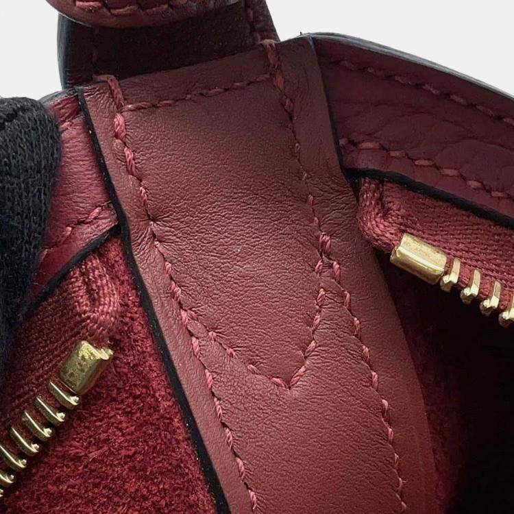 Pre Owned Hermes Petit Arson Rouge H Togo Leather Bag