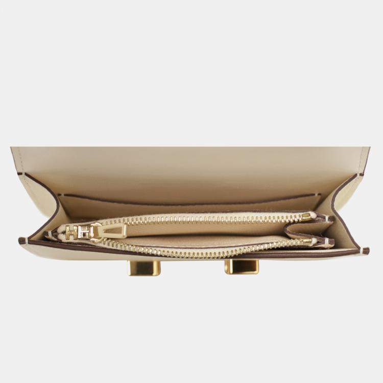 Pre Owned Hermes Nata Epsom Leather Constance Slim Wallet