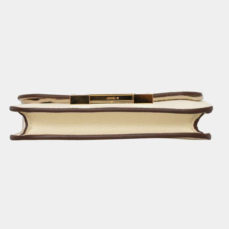 Pre Owned Hermes Nata Epsom Leather Constance Slim Wallet