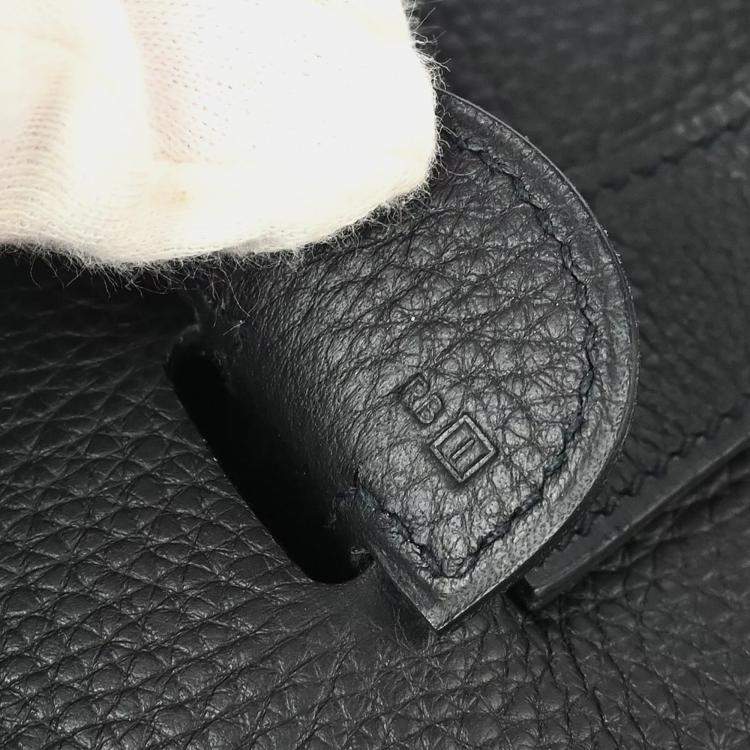 Pre Owned Hermes Black Togo Leather Evelyne II GM Shoulder Bag