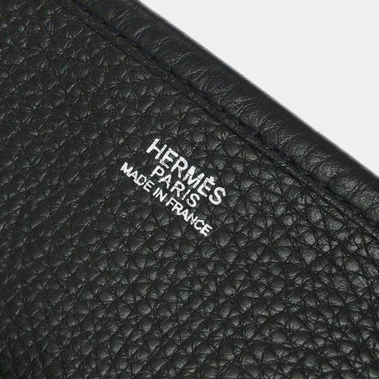 Pre Owned Hermes Black Togo Leather Evelyne II GM Shoulder Bag