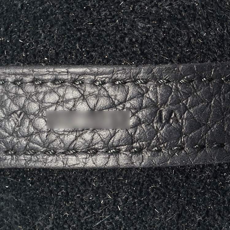 Pre Owned Hermès Noir Taurillon Clemence Leather Picotin Lock 18 Bag