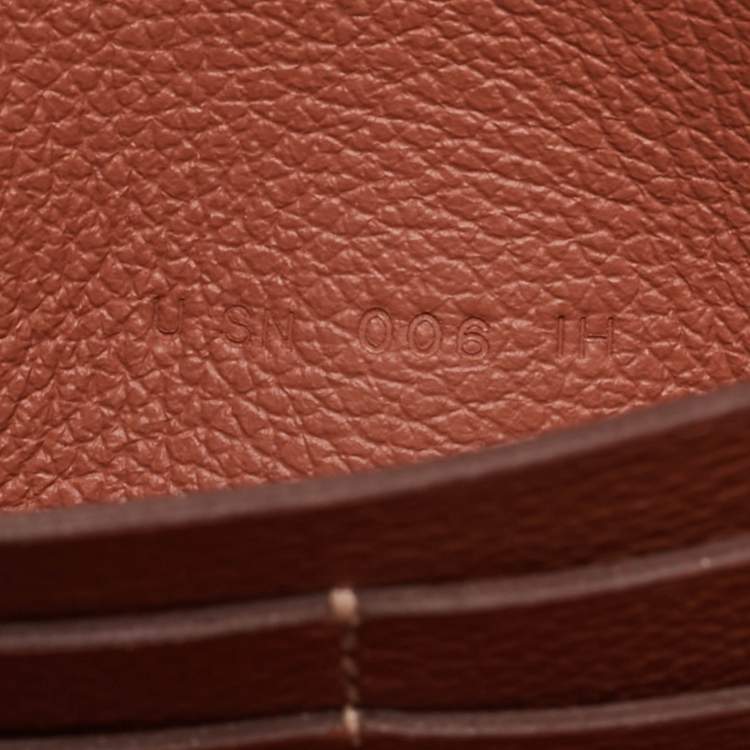Pre Owned Hermès Blush Evercolor Leather Constance To Go Wallet