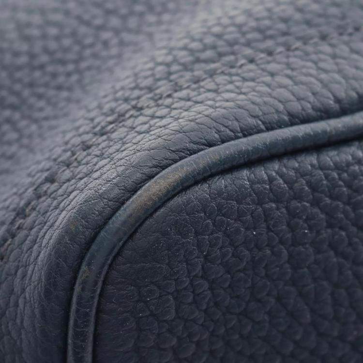 Pre Owned Hermes Navy Negonda Leather Garden Party 36 Tote Bag