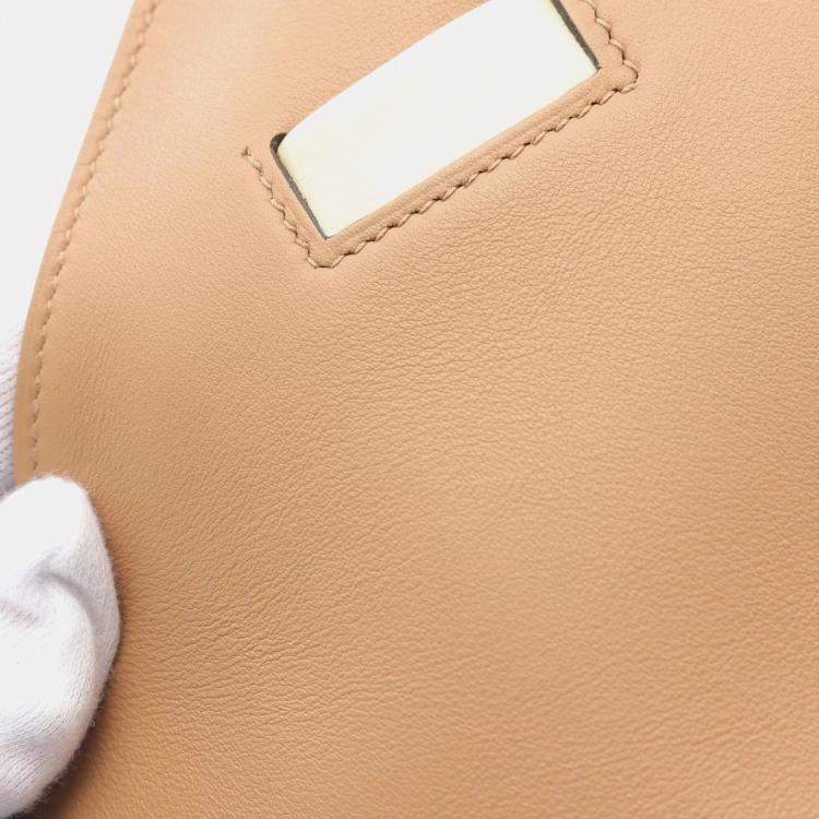 Pre Owned Hermes Beige Swift Barenia Leather Colormatic Horizontal Shoulder Bag  