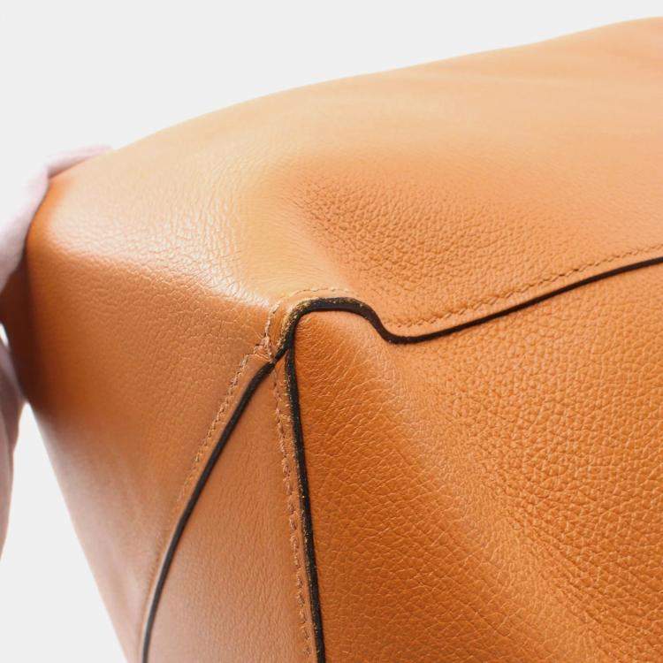 Pre Owned Hermes Brown Toffee Evercolor Leather Licol 19 Shoulder Bag  