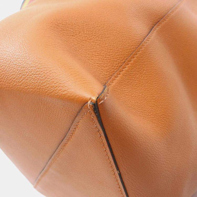 Pre Owned Hermes Brown Toffee Evercolor Leather Licol 19 Shoulder Bag  