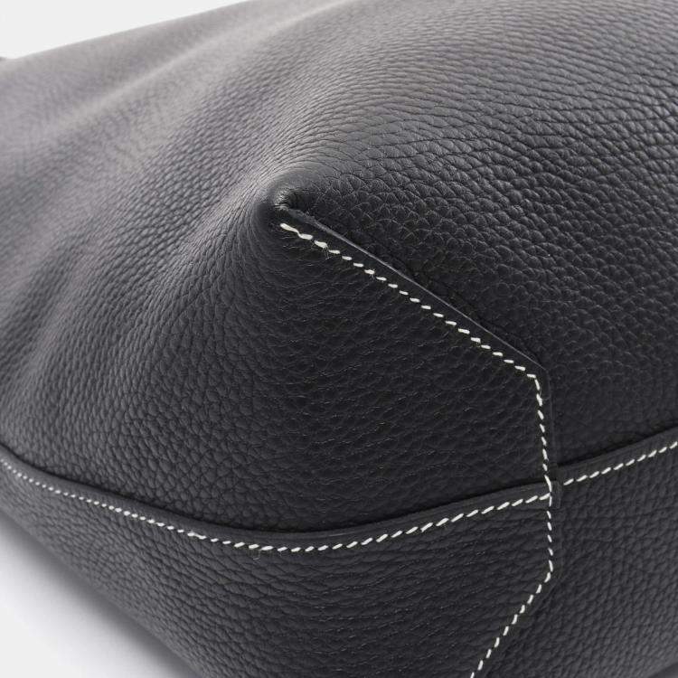 Pre Owned Hermes Black Taurillon Clemence Leather Cabas Serie 46 Tote Bag 