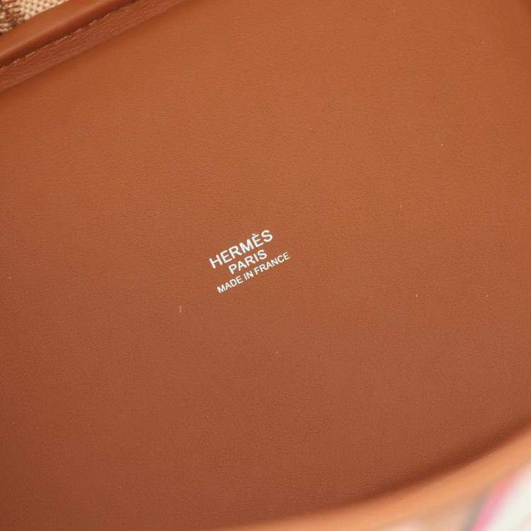 Pre Owned Hermes Multicolor Toile H Swift Leather Picotin Lock 18 Bag