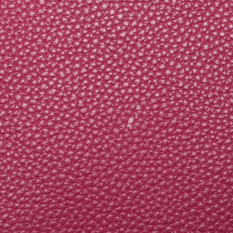 Pre Owned Hermes Tosca Togo Leather Palladium Finish Birkin 30 Bag