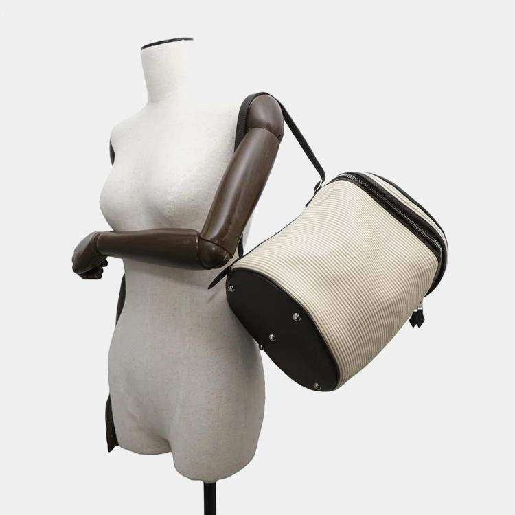 Pre Owned Hermes Beige Crinoline Taurillon Inter City Shoulder Bag