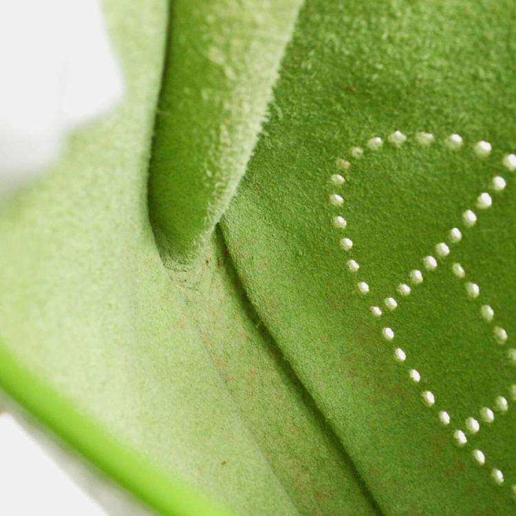 Pre Owned Hermes Green Taurillon Clemence Evelyne TPM Shoulder Bag