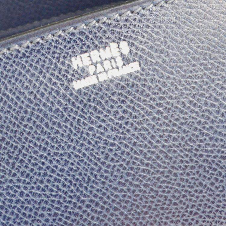 Pre Owned Hermes Navy Lisse Drag 2 32 Handbag